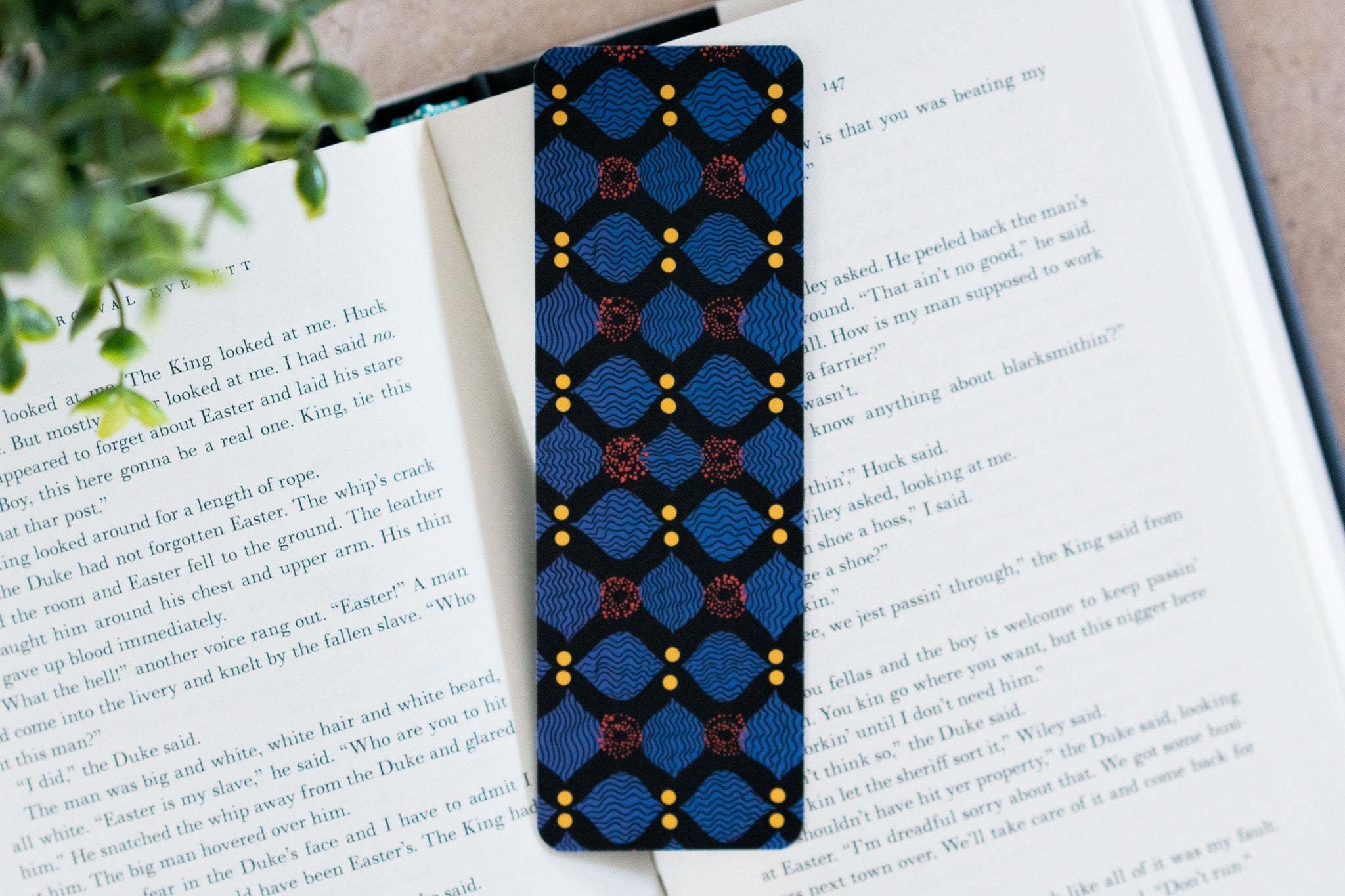 African Print Bookmarks - X