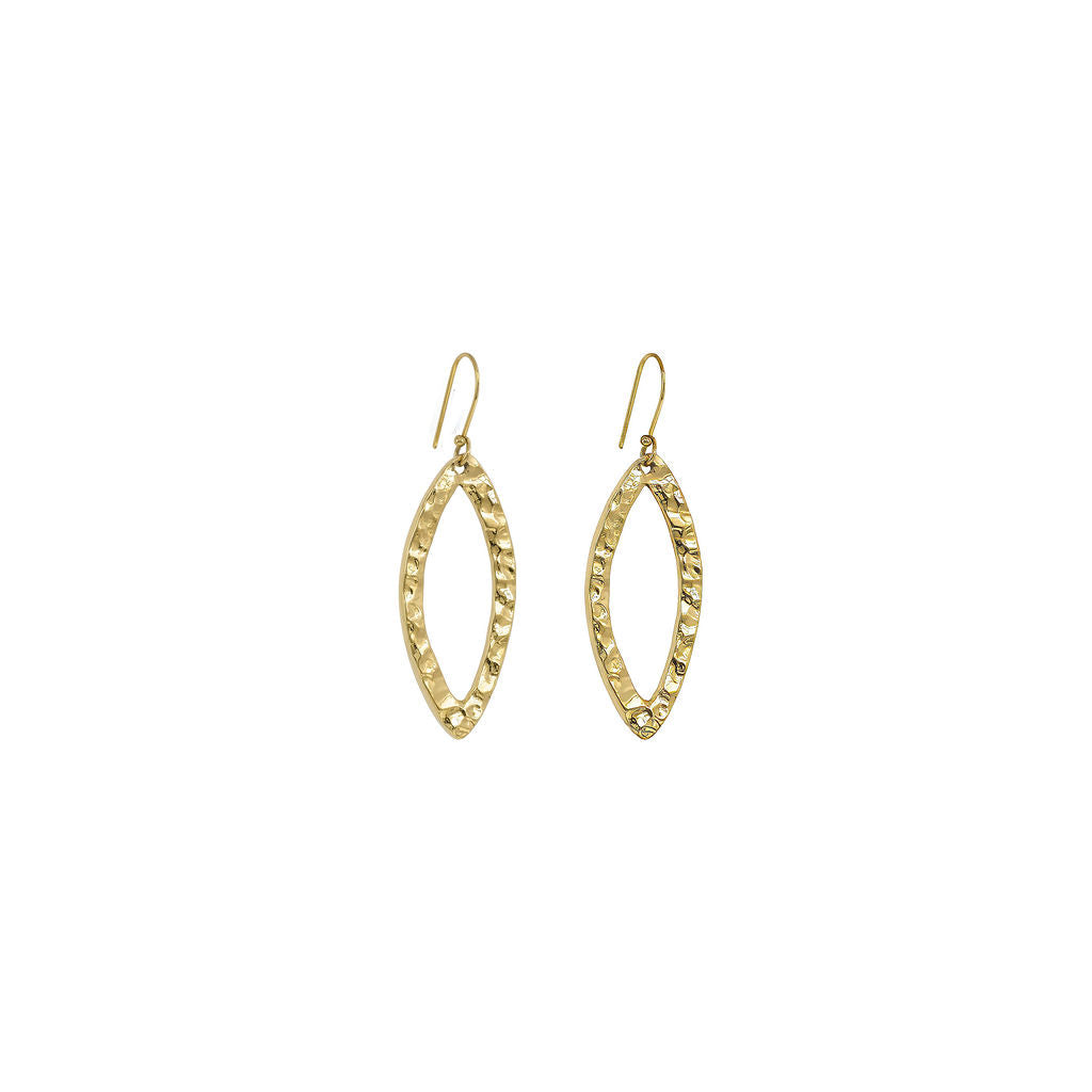 Brass Water Drop Earrings for Women - Mombasa