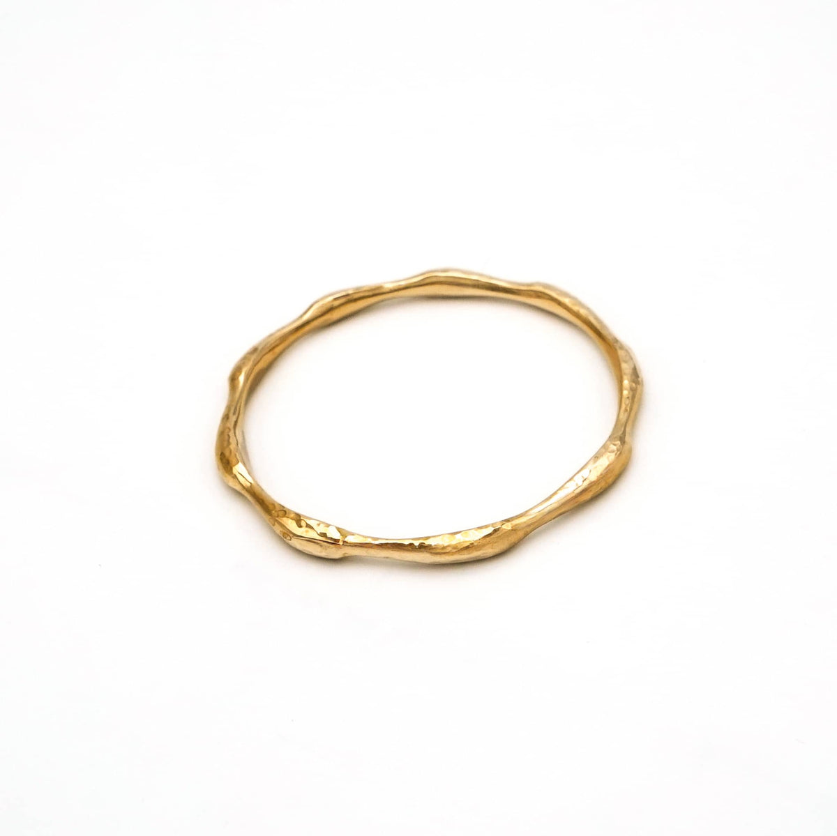Handmade Brass Golden Twist Bangle, Bracelet - Sema