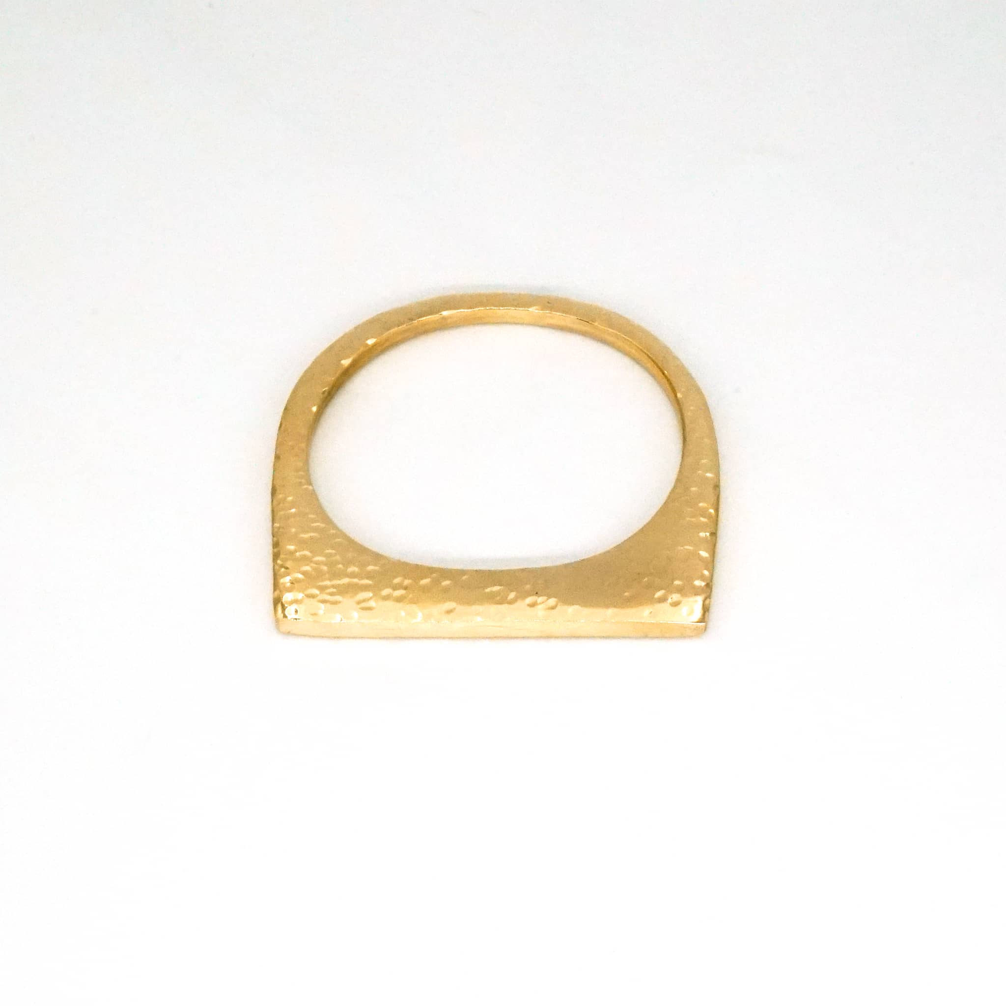 Kesho Hammered Square Bangle Bracelet