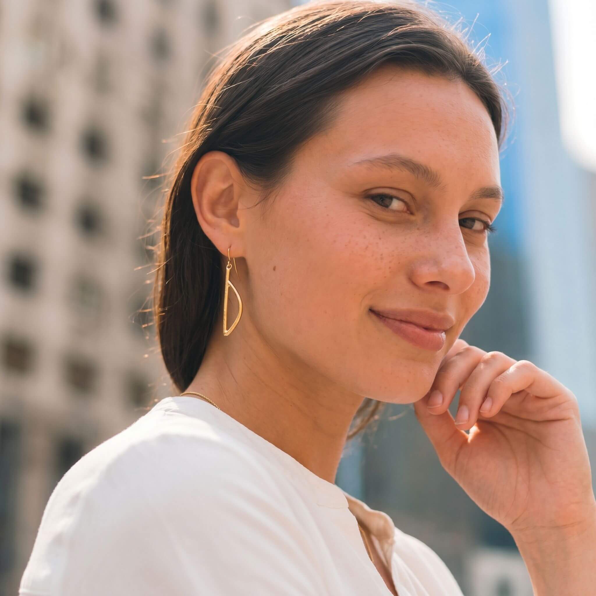Moyo D Initial Drop Earrings