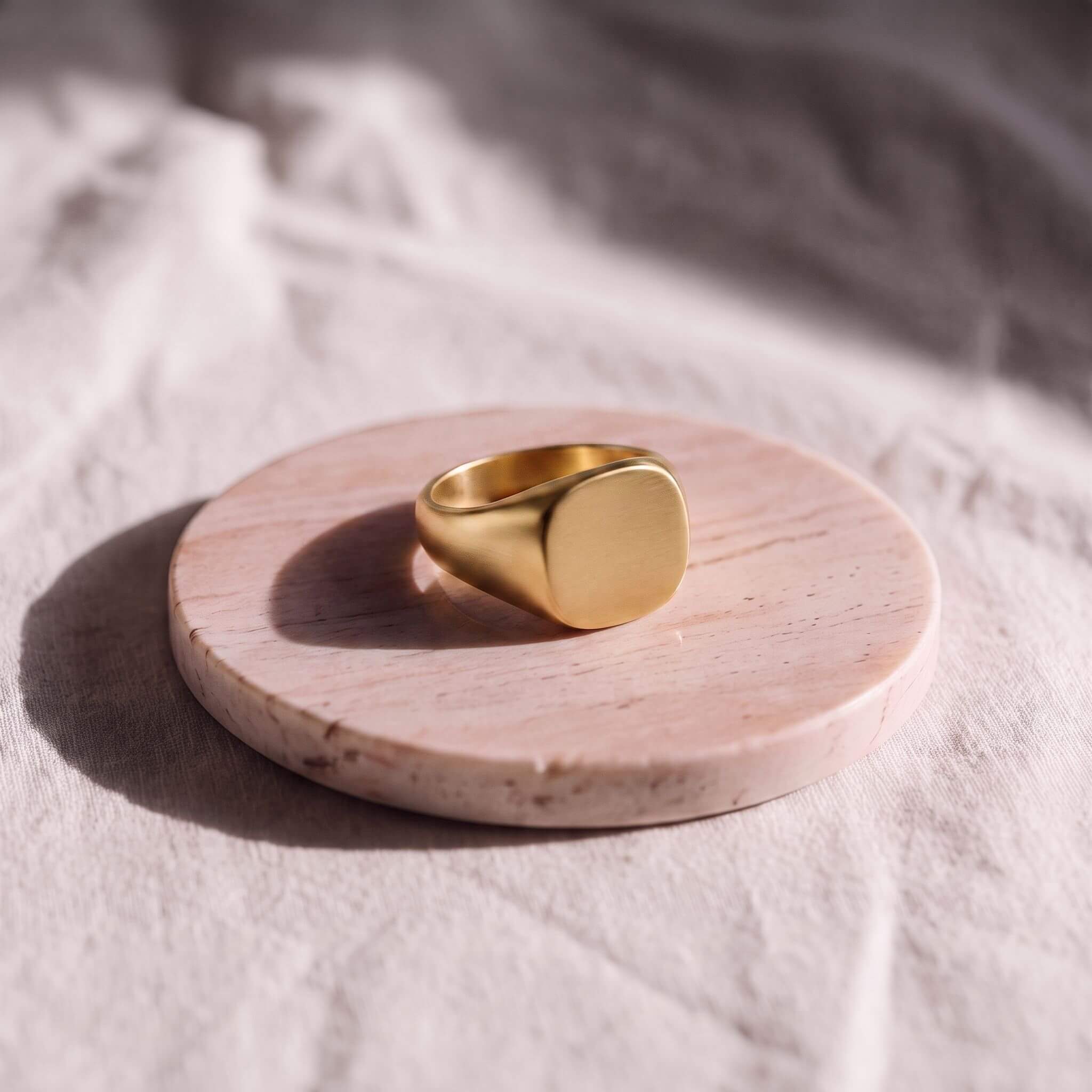 Unisex Mamba Square Shaped Signet Ring, Jewelry