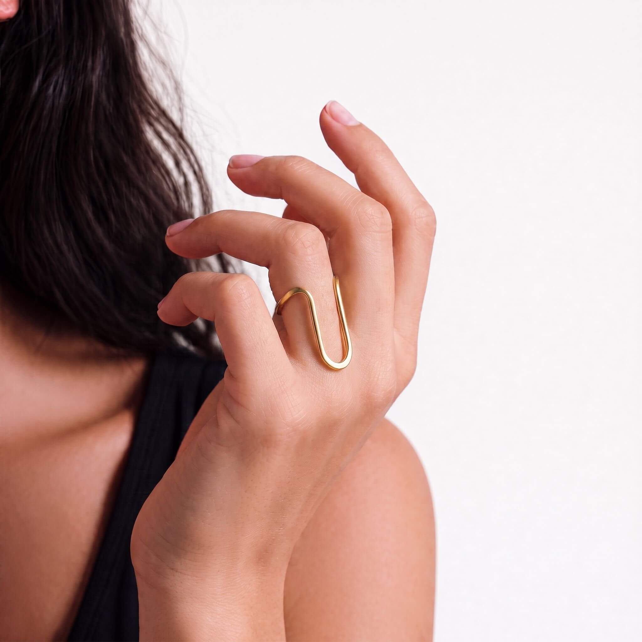 Mila U-Shaped Minimalist Ring for Women