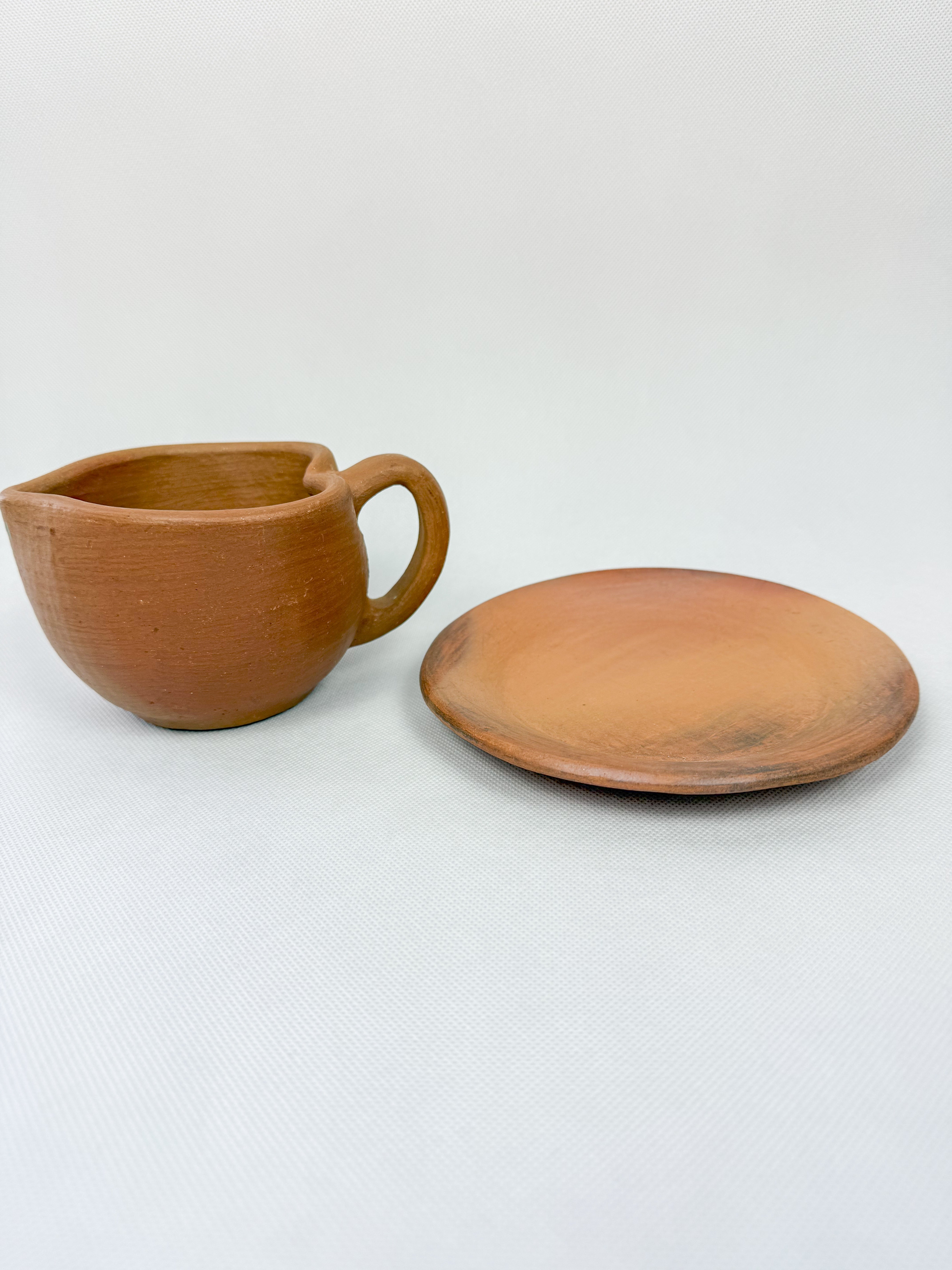 Oaxaca Red Clay Heart Mug - Taza Corazon