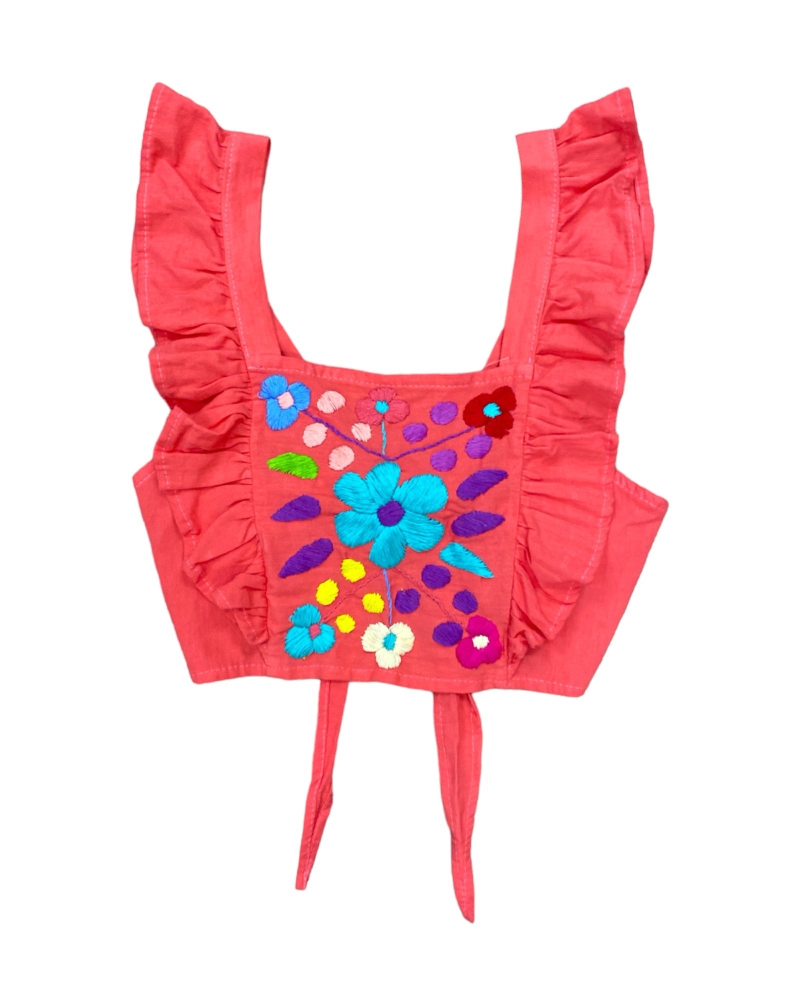 Mia Embroidered Crop Top