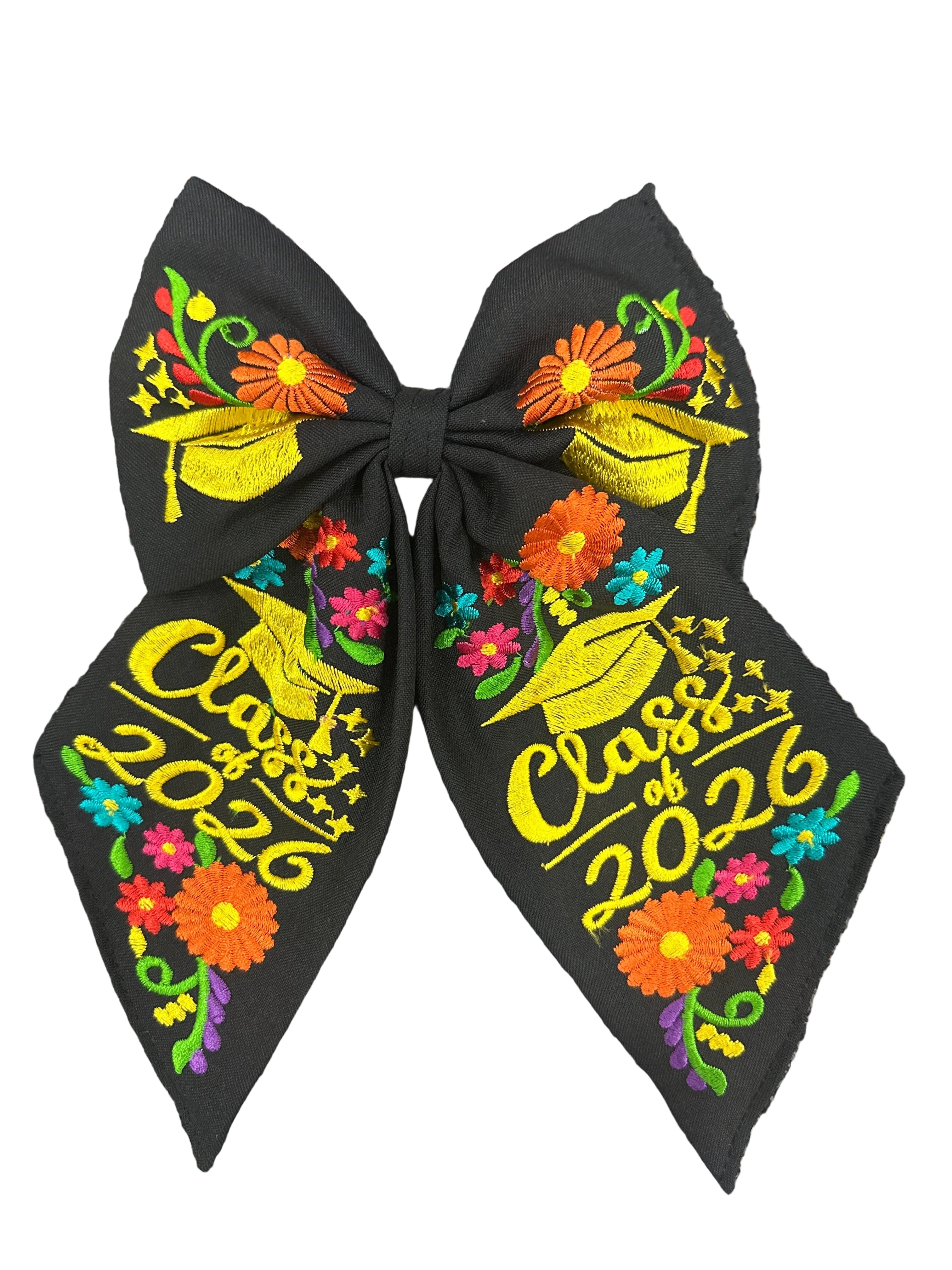 Graduation Embroidered bow
