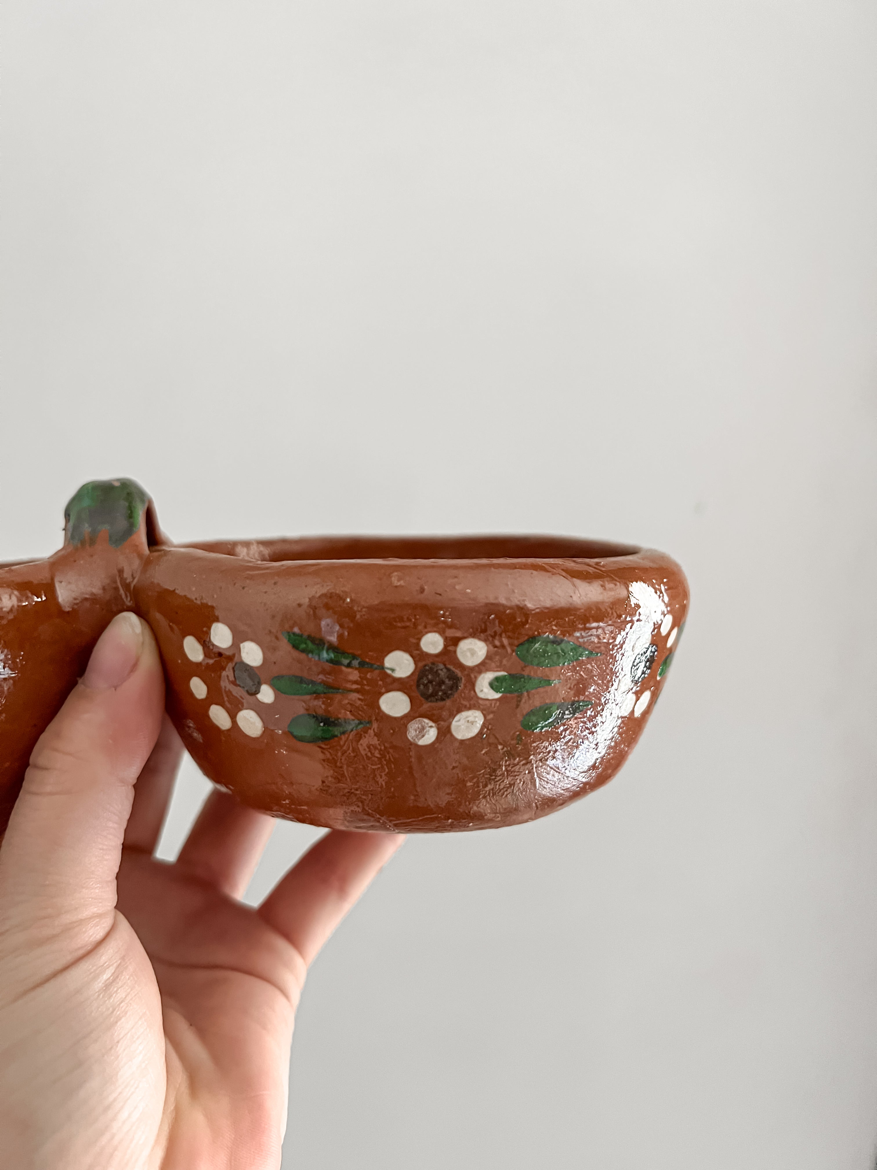 2 Section Handmade Sauce Holder