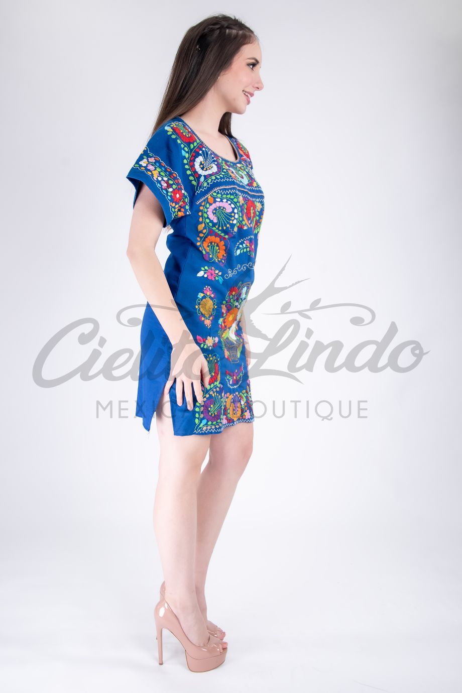San Miguel Fine Dress Royal blue