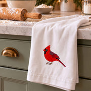 100% Cotton Tea Towels with Bird Embroidery - Kitchen Towels
