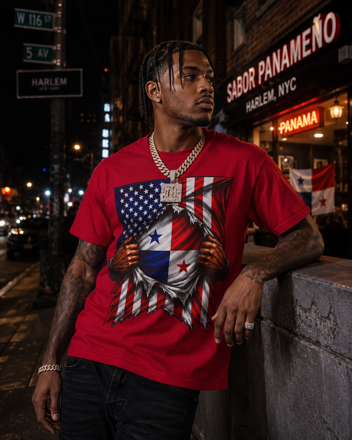 Panama Flag + USA Flag Pride T-shirt | Panamanian + American Flag Rip 4th Of July | Funny Viral Latino Tees | Unisex - 4 Colors