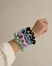 Cotton Crochet Scrunchie Set