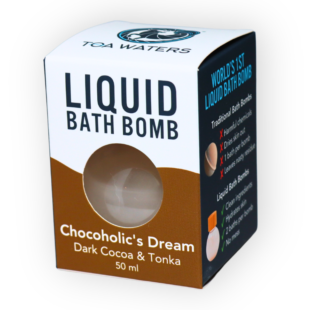 Chocoholic's Dream Liquid Bath Bomb - Dark Cocoa and Tonka