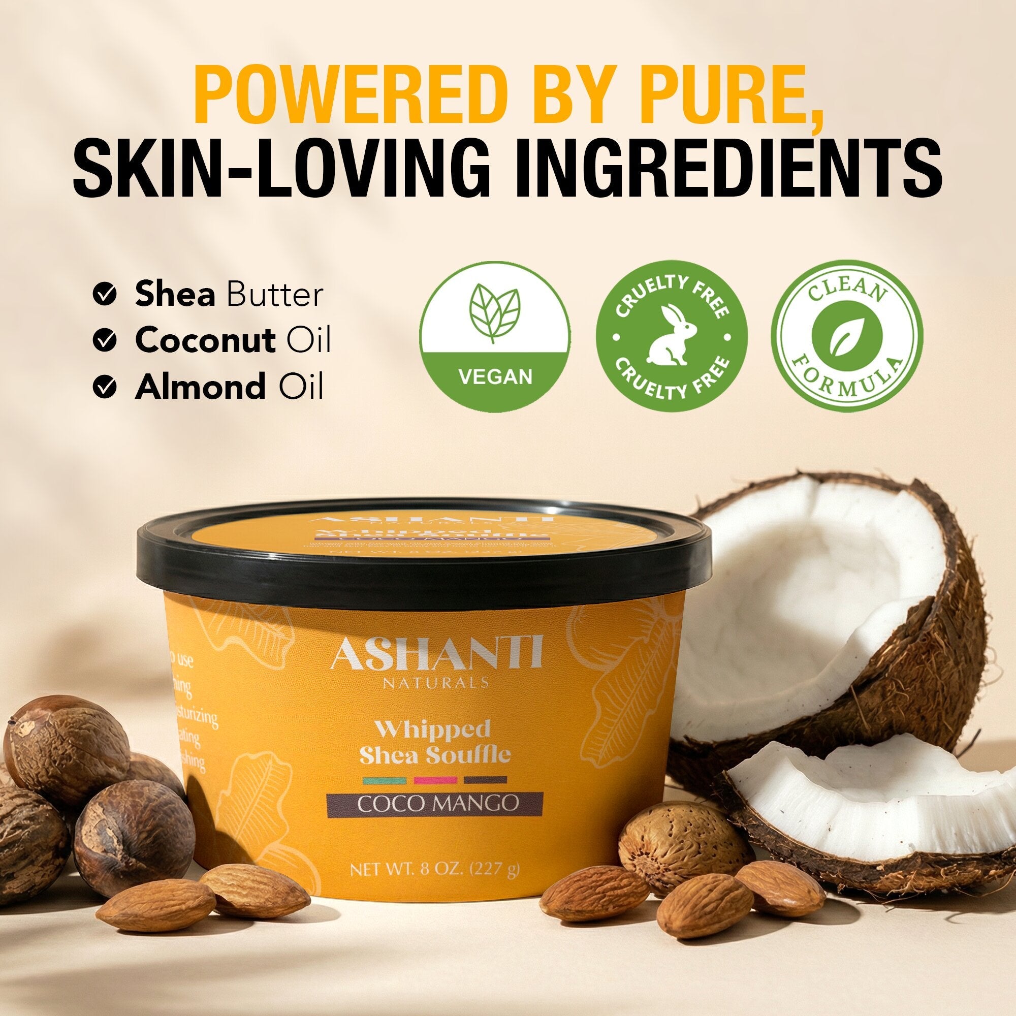 ASHANTI NATURALS Shea Souffle Coco Mango