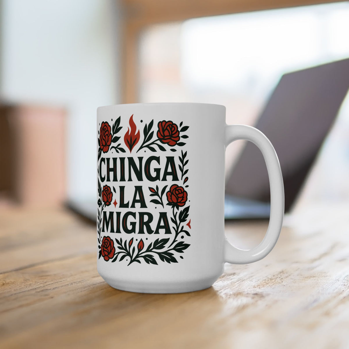 Chinga La Migra La Resistencia Coffee Mug | Protest Edition Immigration Ice Justice | Latino Pride Viral | 11 or 15 Ounces