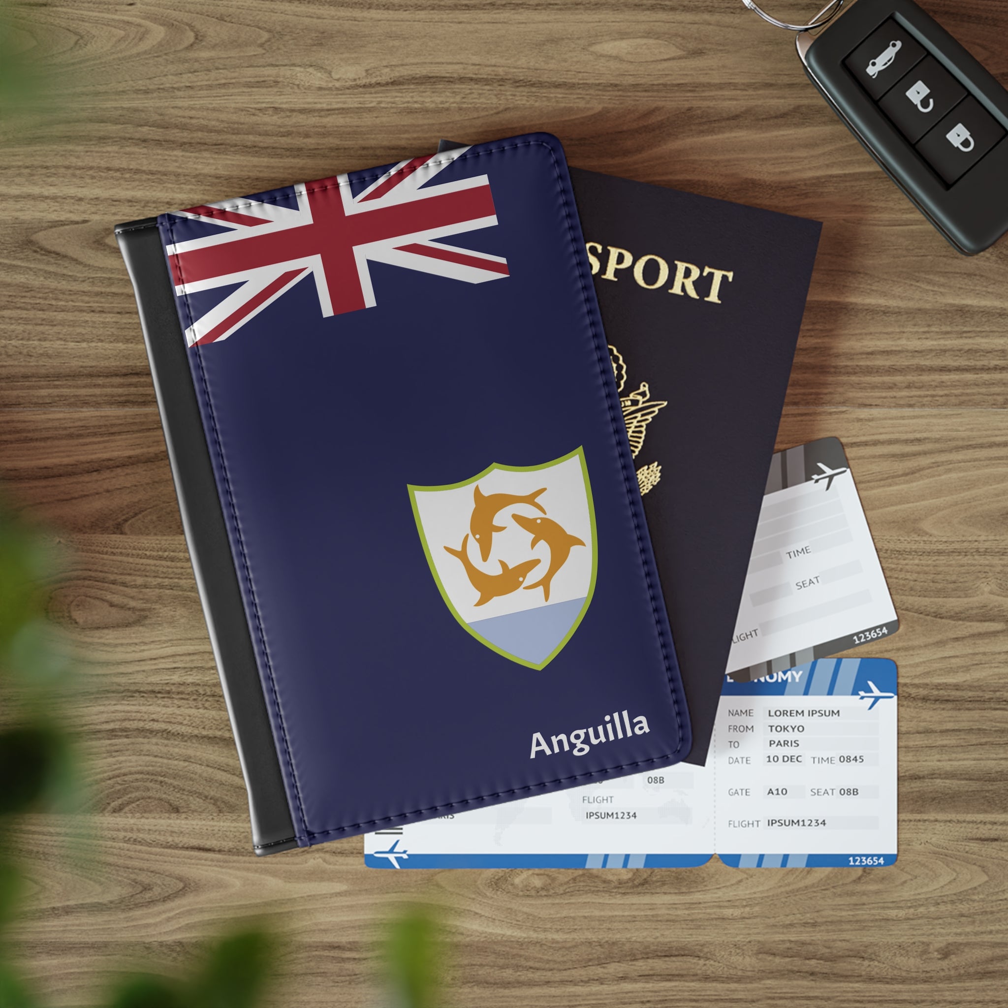 Anguilla Leather Passport Cover