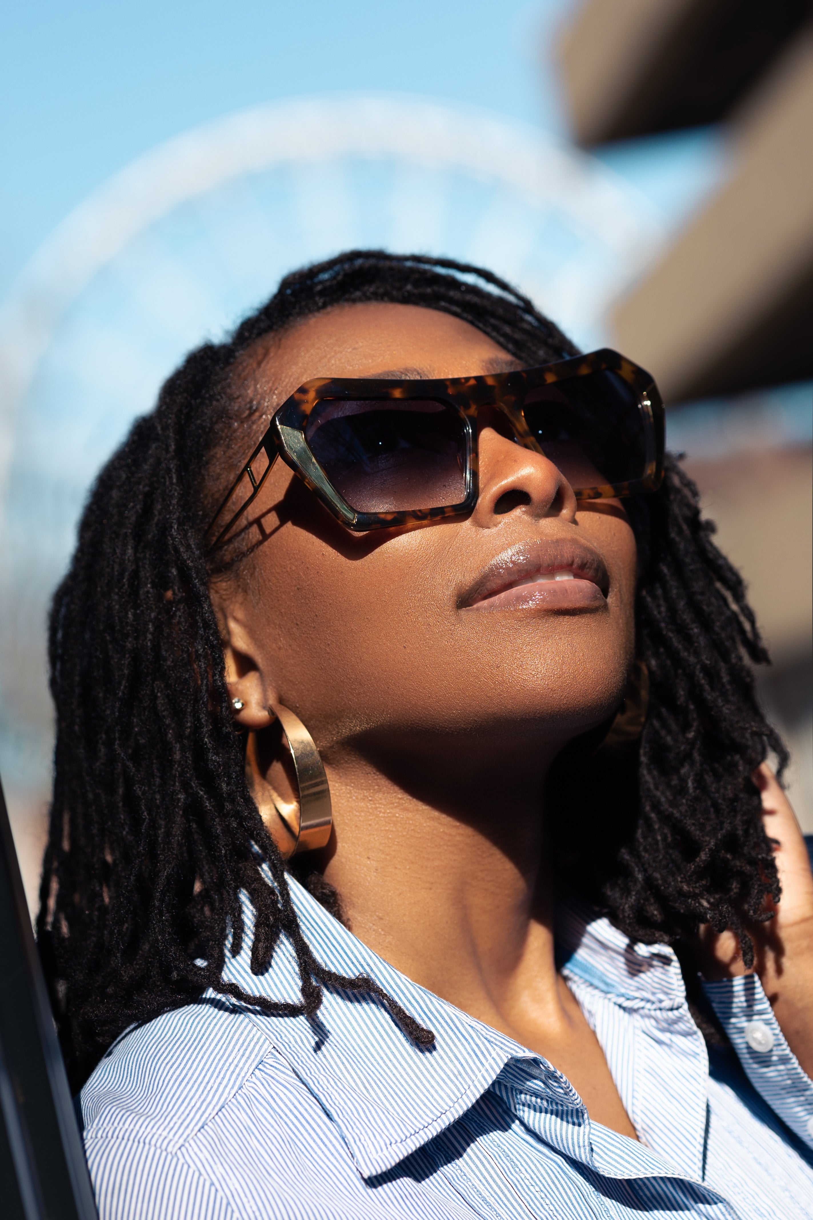 Oversized Sunglasses - Tortoise