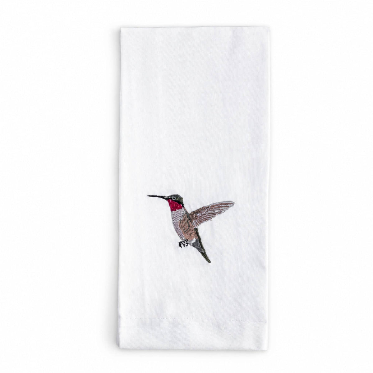 100% Cotton Tea Towels with Bird Embroidery - Kitchen Towels