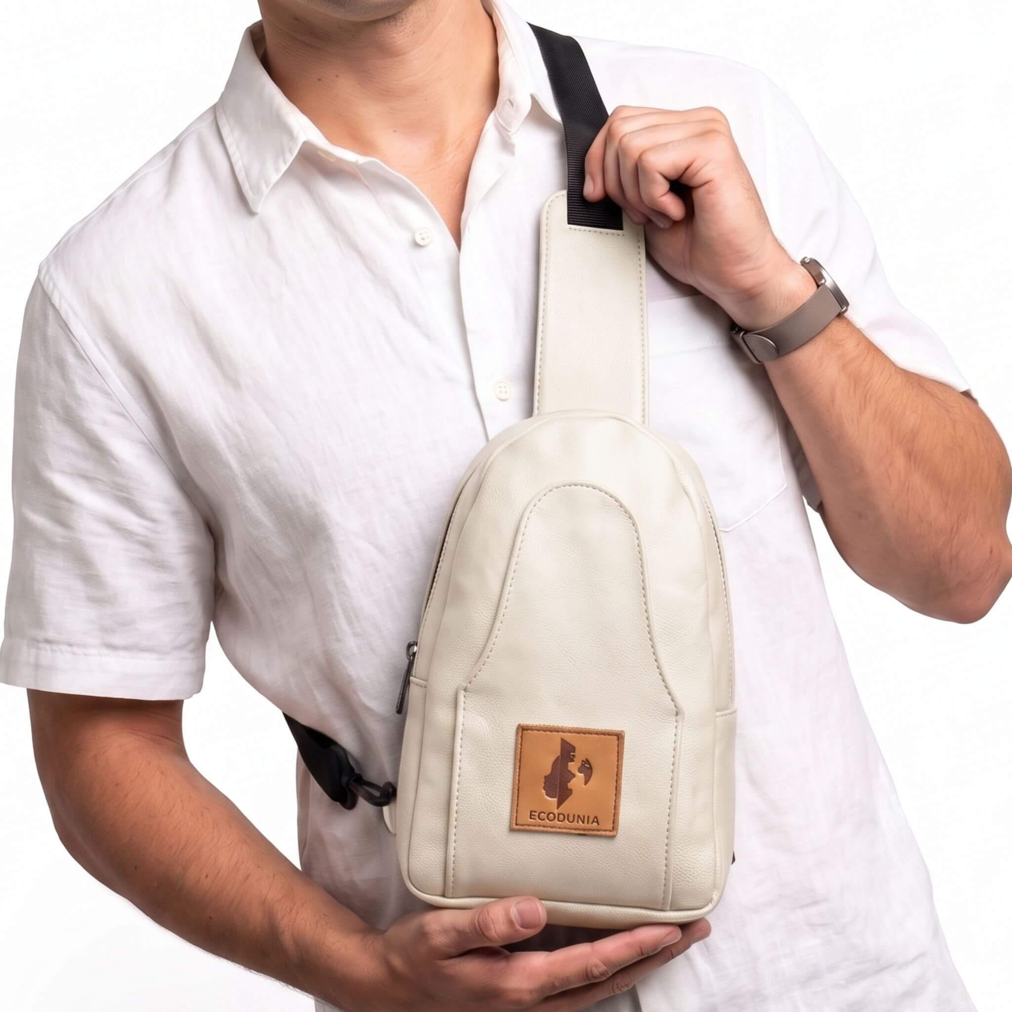 Small Vegan Leather Sling Bag - Crossbody | Buru