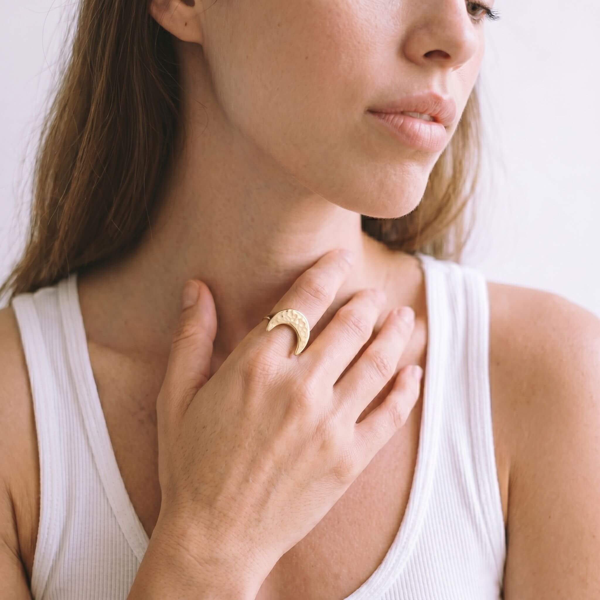 Mwenzi Crescent Moon Ring