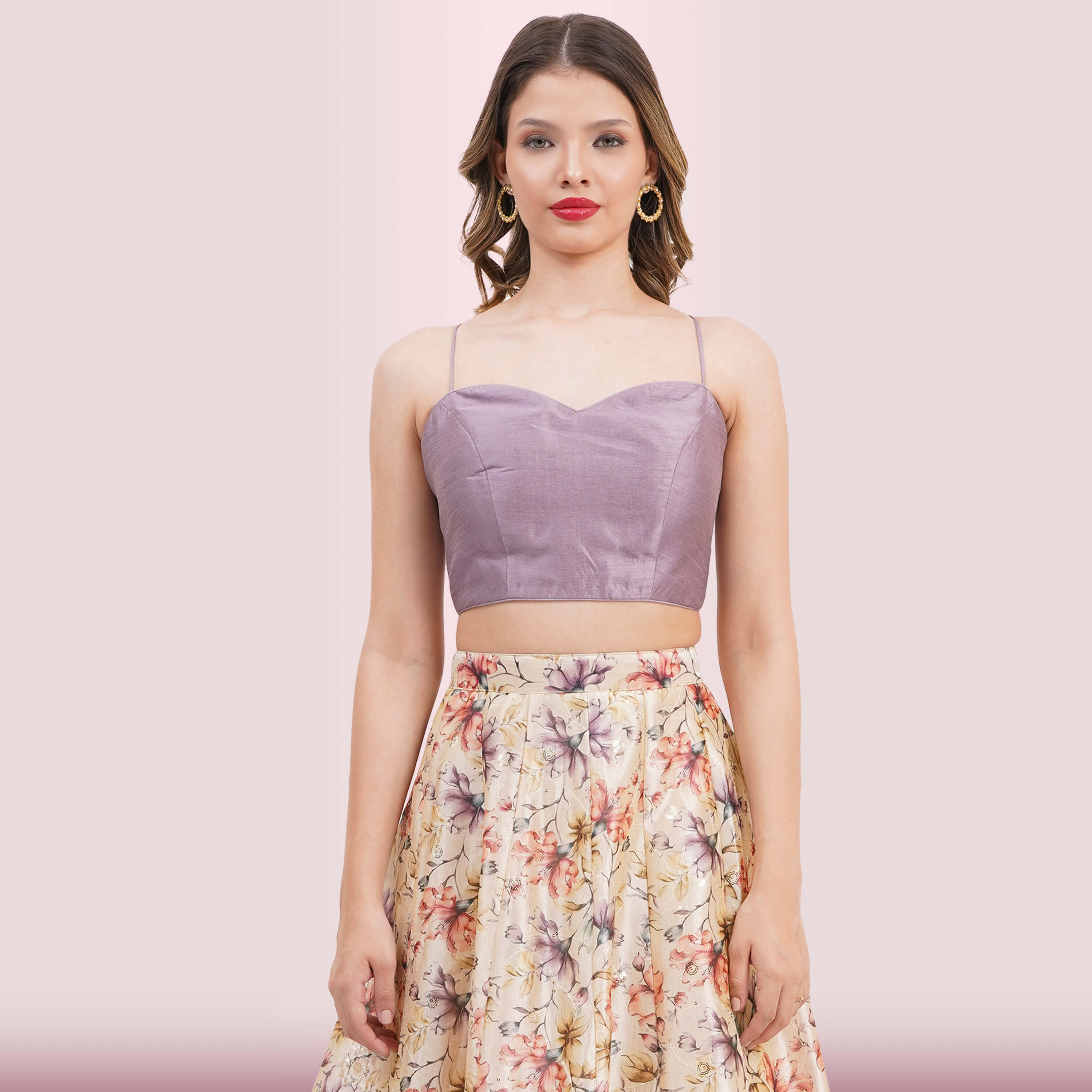 Custom Designed Floral Lehenga