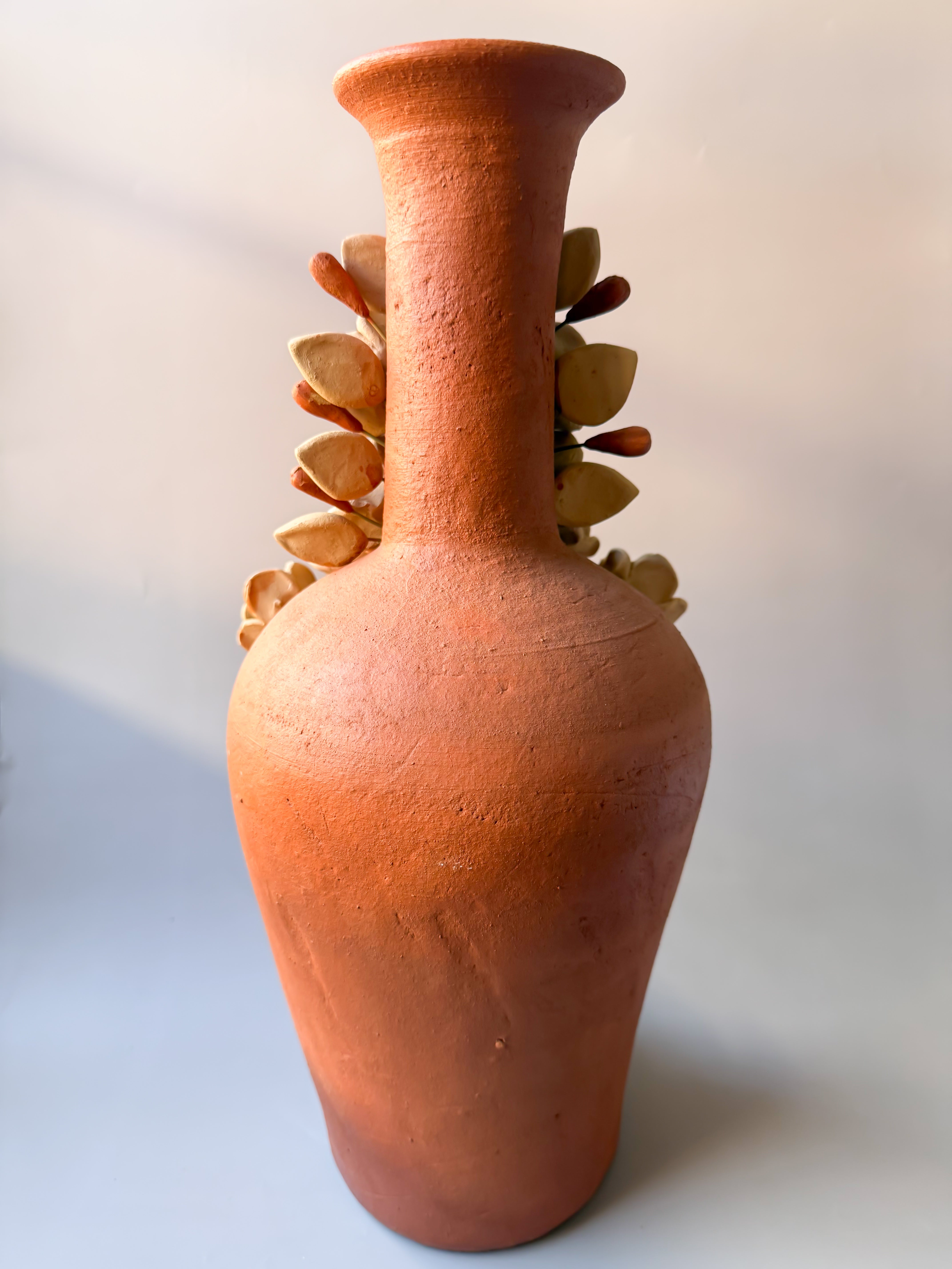 Oaxaca Pottery Large 16" Chimney - Chimenea Barro Bordado