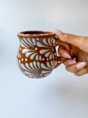 Mexican Clay Mugs Black Engobe - Tazas De Barro Jarrito