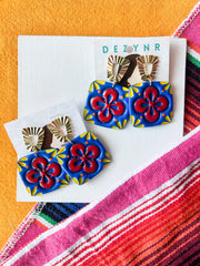 Blue Floral Tiles