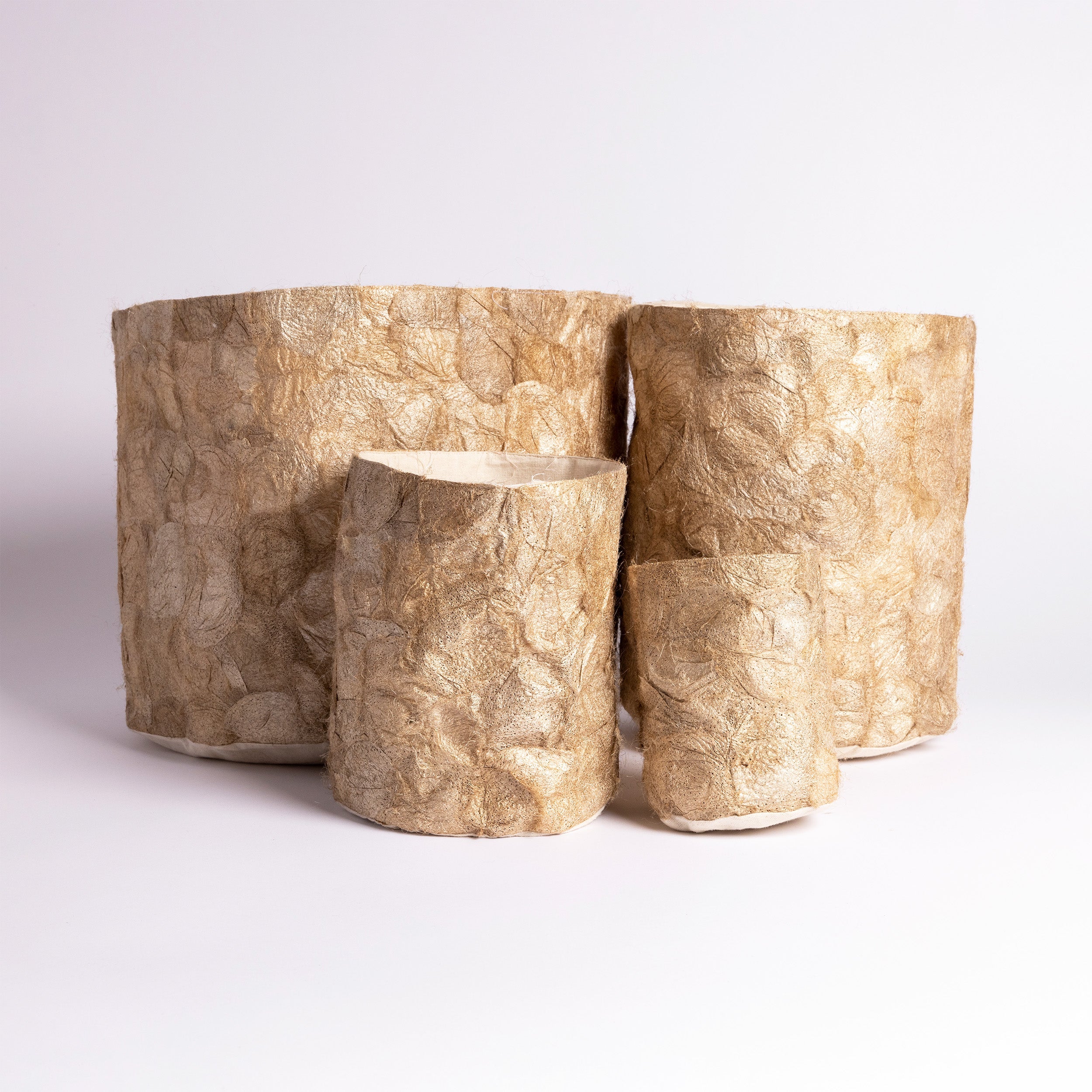 Natural Madagascar Wild Silk Basket