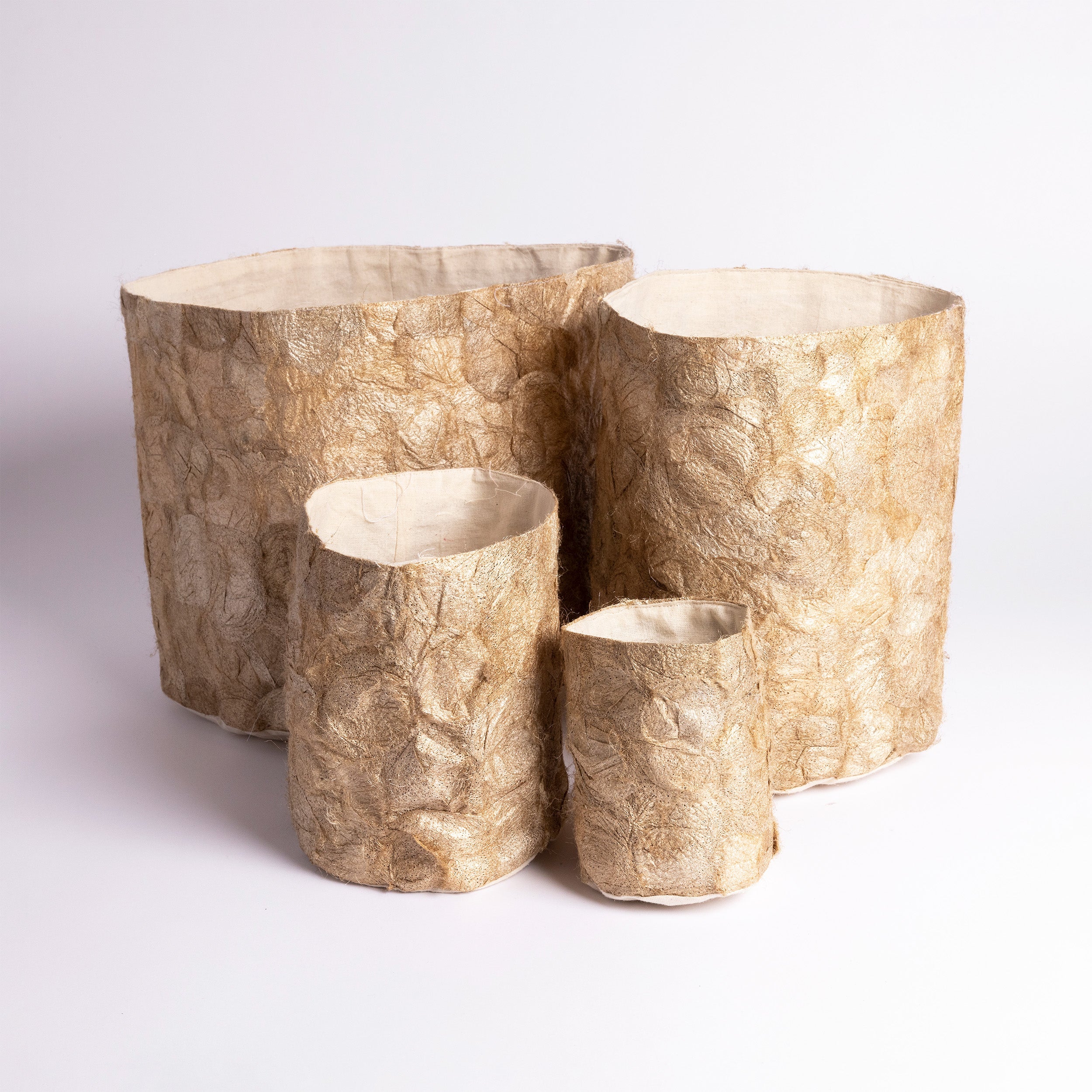 Natural Madagascar Wild Silk Basket