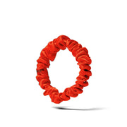 Organic Silk Small Scrunchie Tomato Red