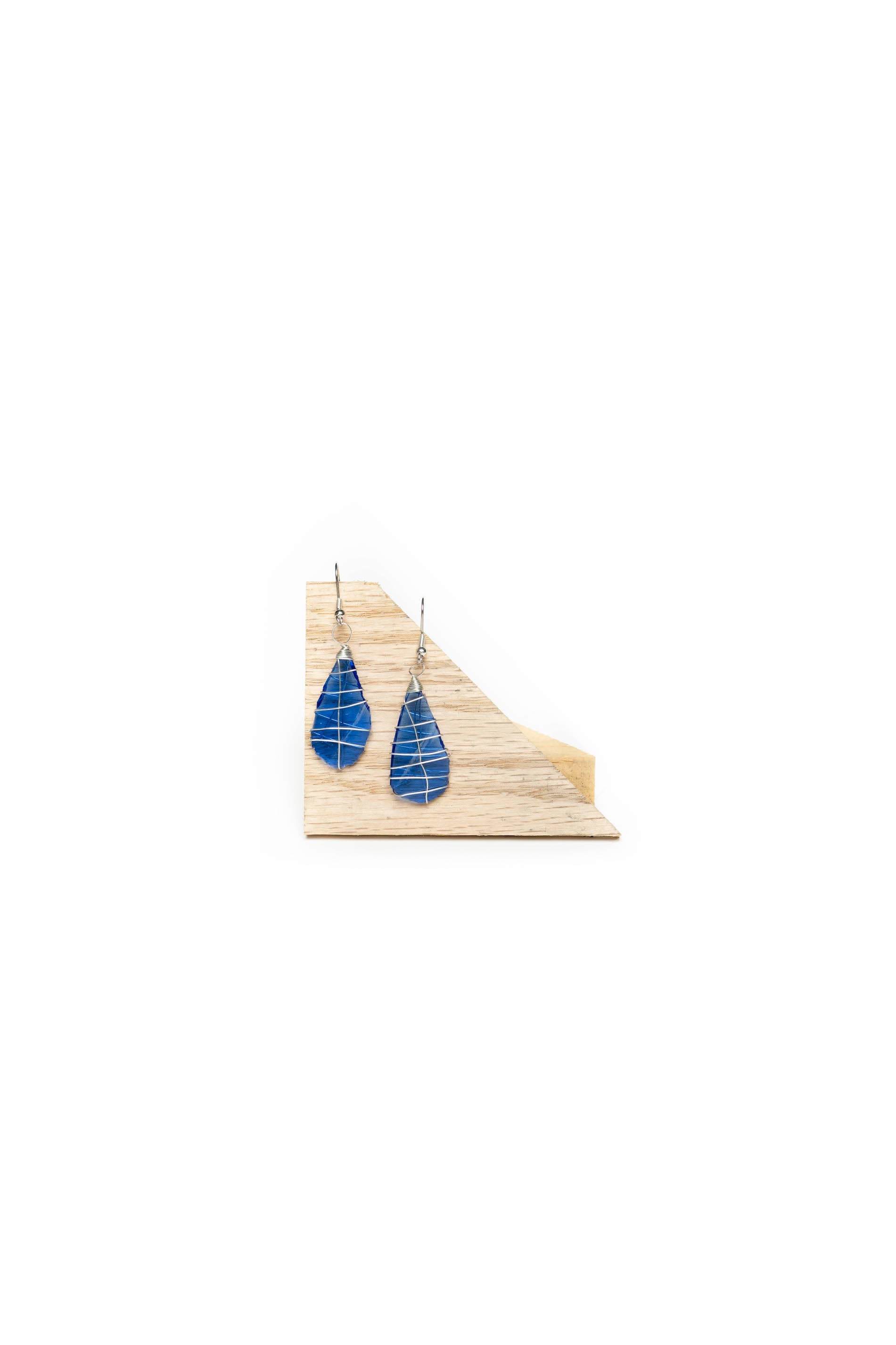 Tumbled Glass Earring
