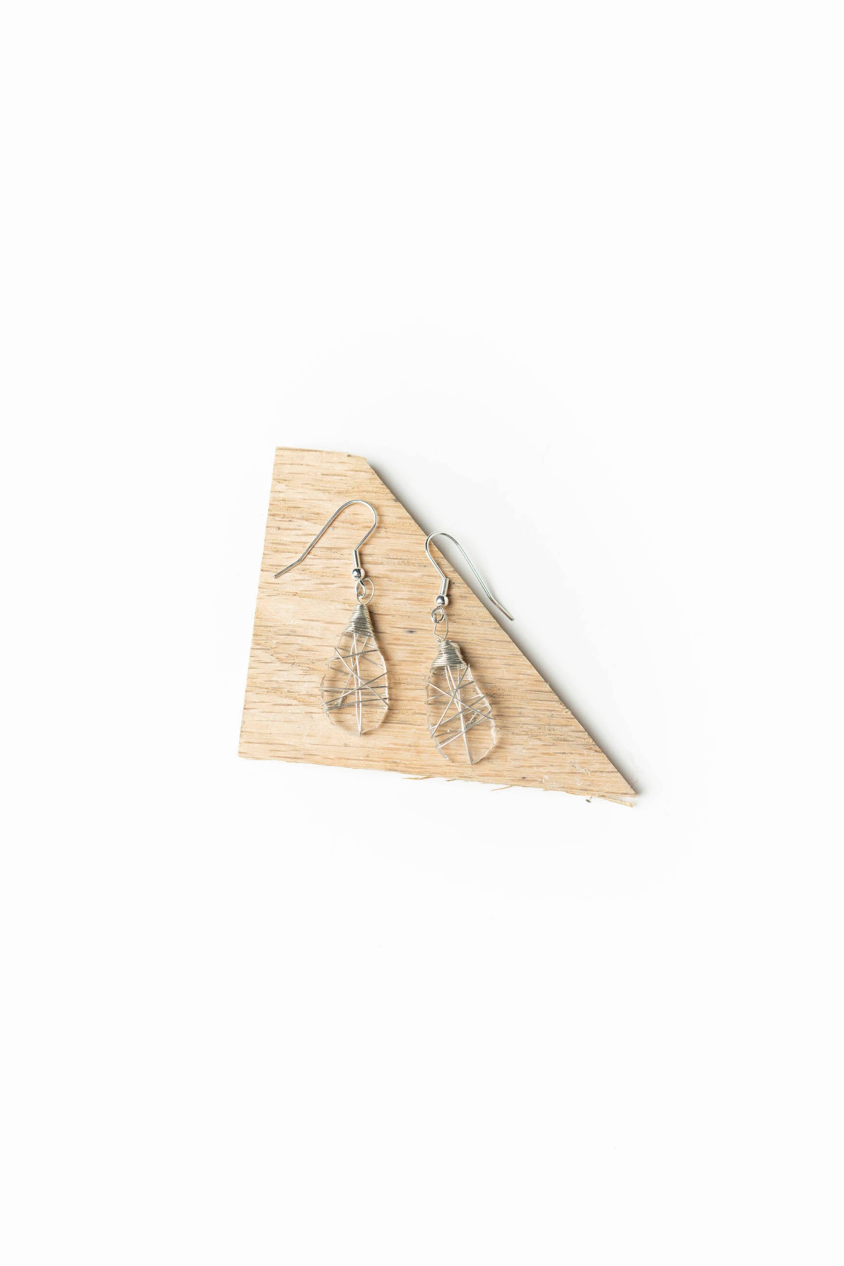 Tumbled Glass Earring