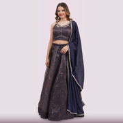 Midnight Blue Lehenga Choli Set