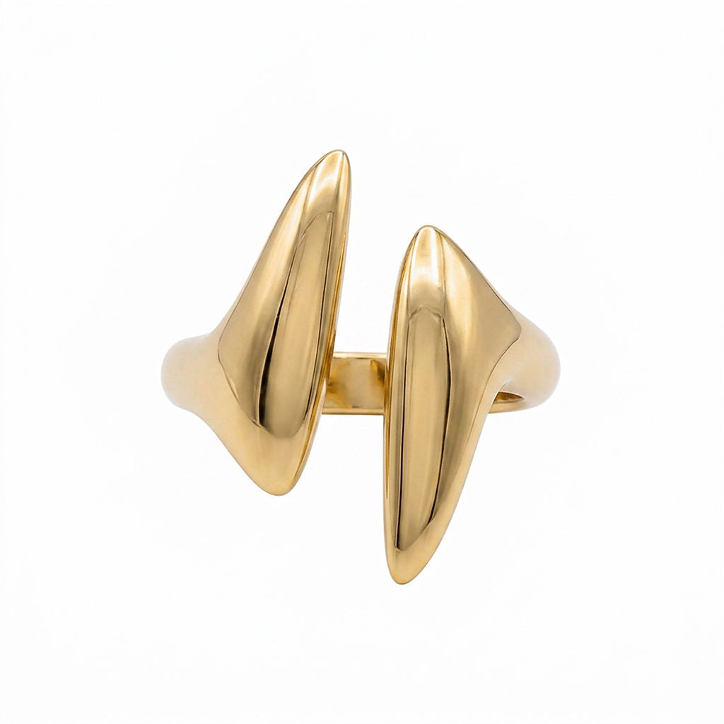 Open Adjustable Brass Ring - Umbo