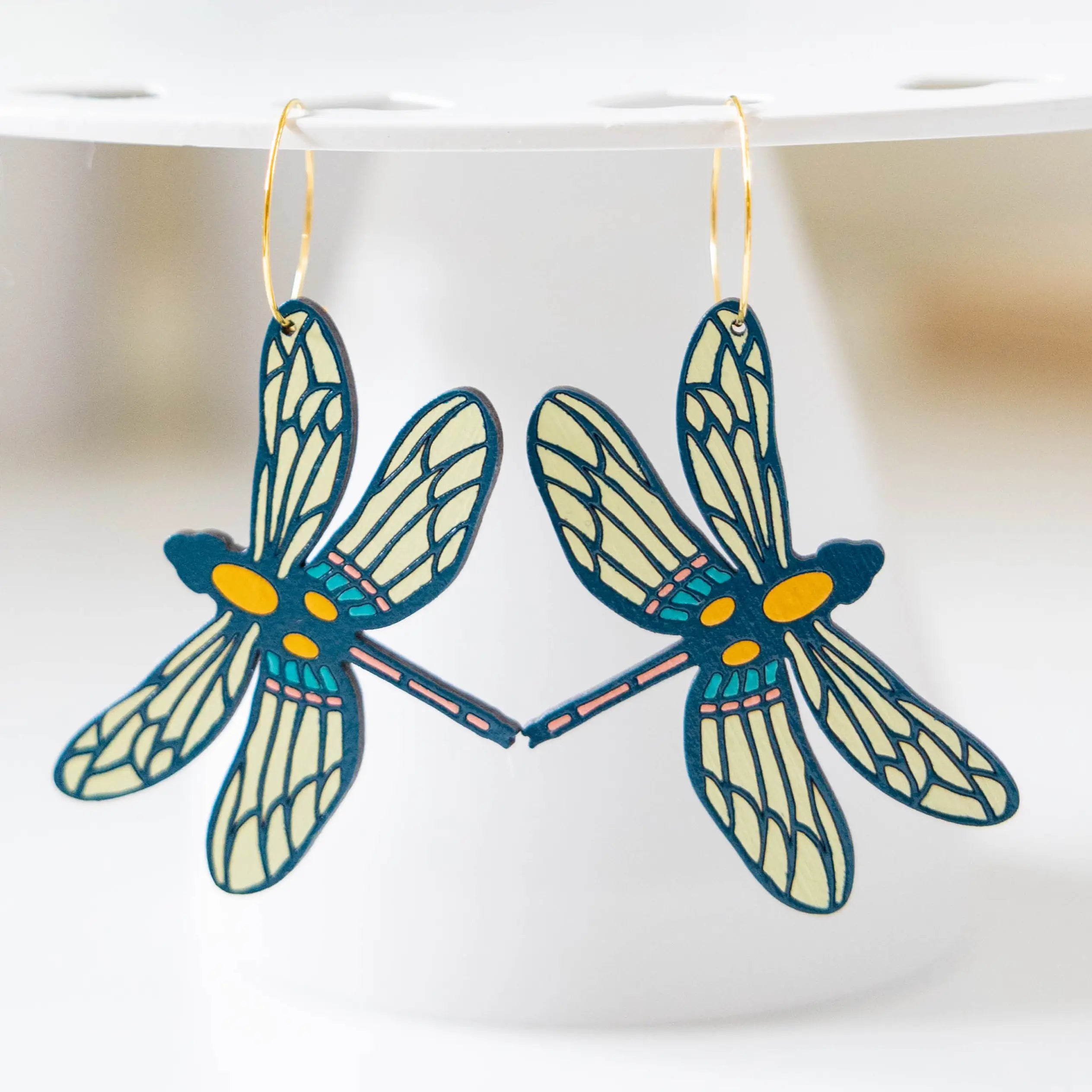 70s Dragonfly Hoops