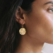 Brass Drop Stud Earrings for Men and Women - Njiwa