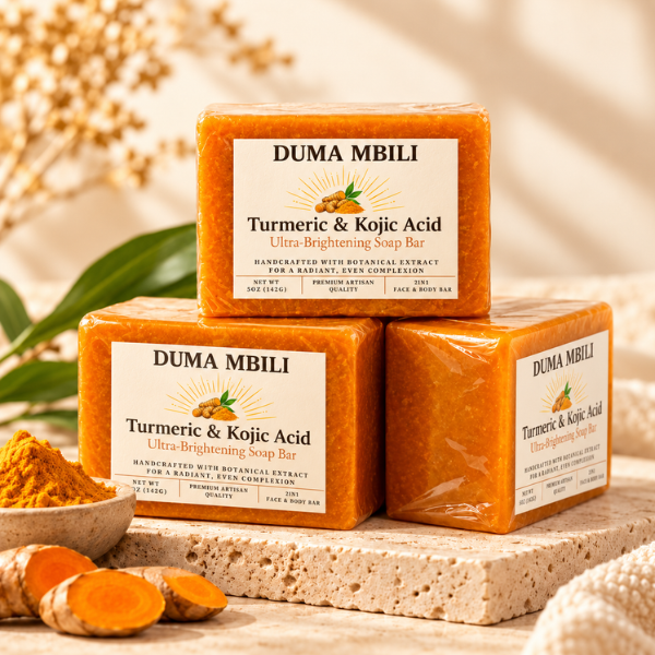 Duma Mbili Turmeric & Kojic Acid Ultra-Brightening Soap Bar