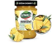 Lowicz Jam Pineapple(Ananasowy) 280g