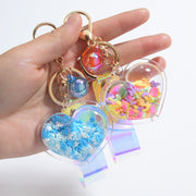 Oil Love Keychain Cute Acrylic Pendant