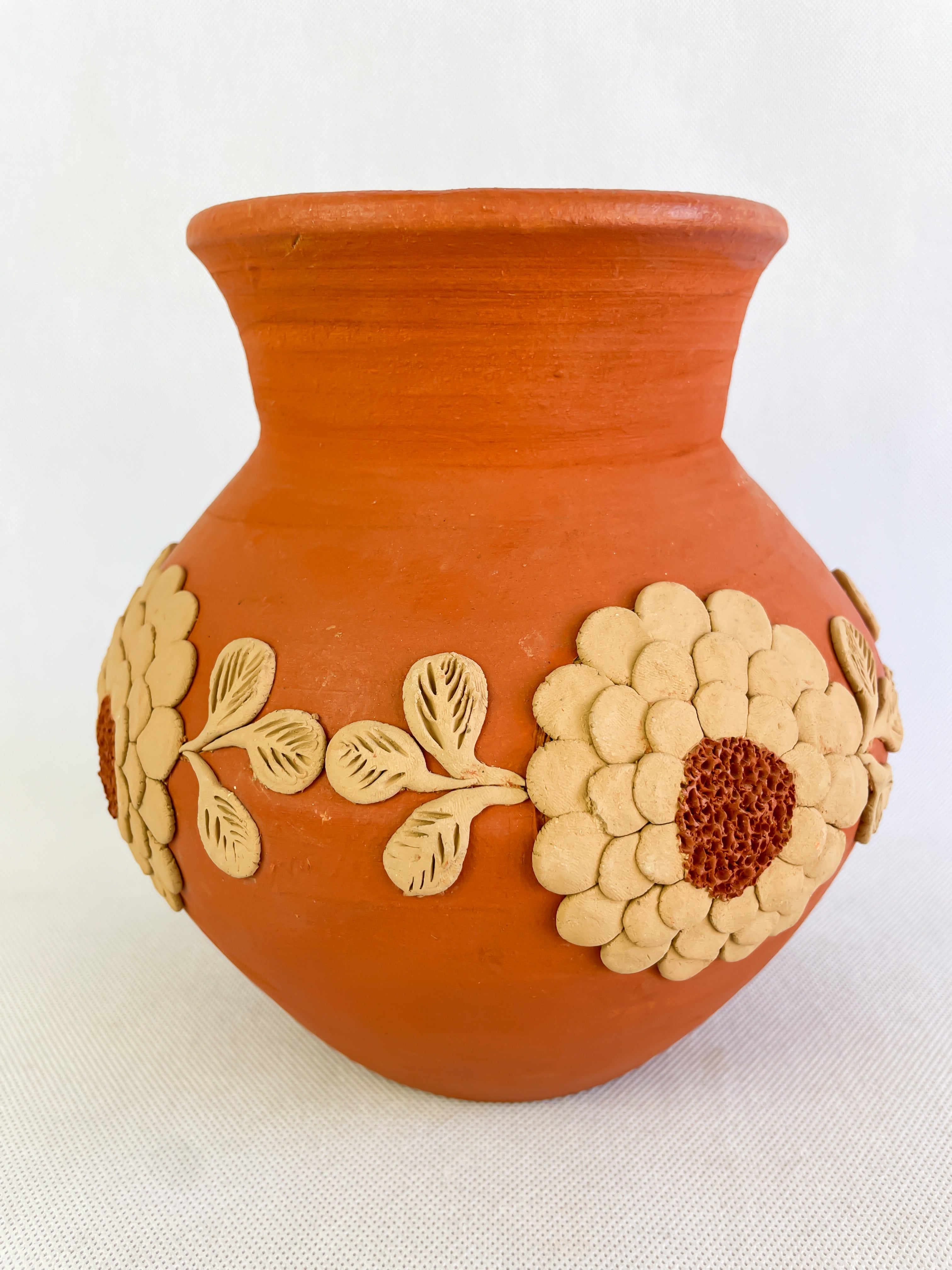Velasco Oaxaca Red Clay Vase - Florero Barro