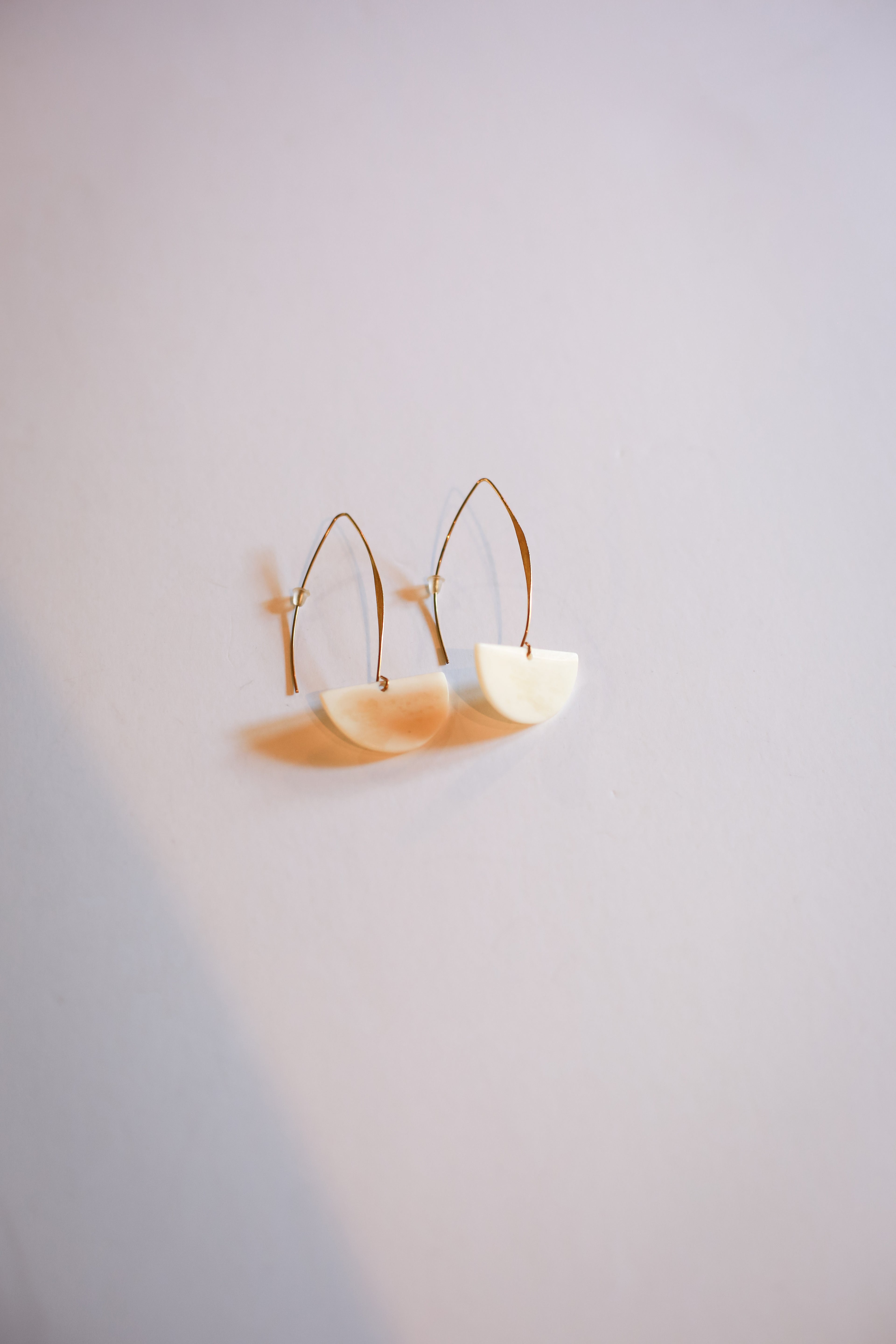 Marquise Moon Earring