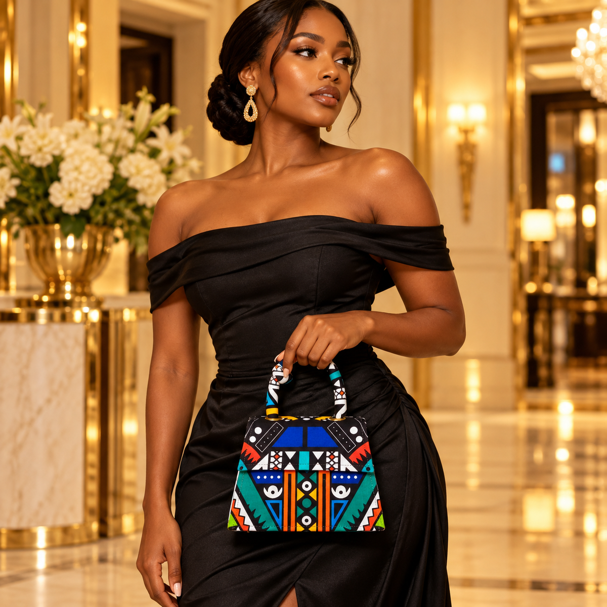 Knot Africa Print Mini Bag