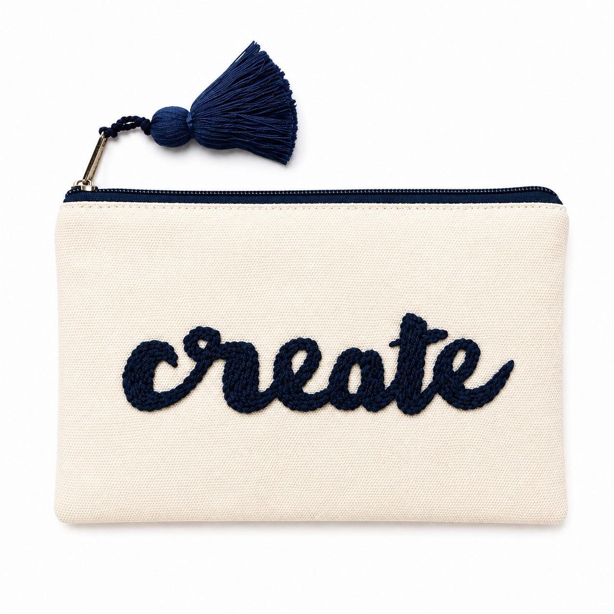 Evolve Embroidered Cosmetic Clutch Bag - Guatemala