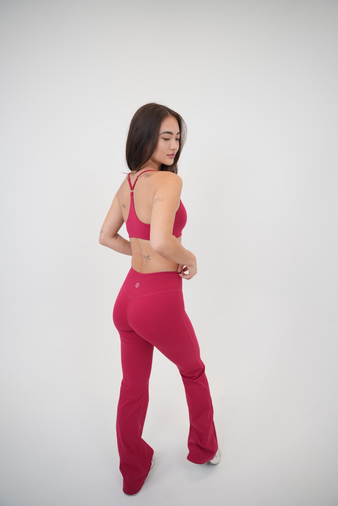 I Live in Luxury Red Sports Bra