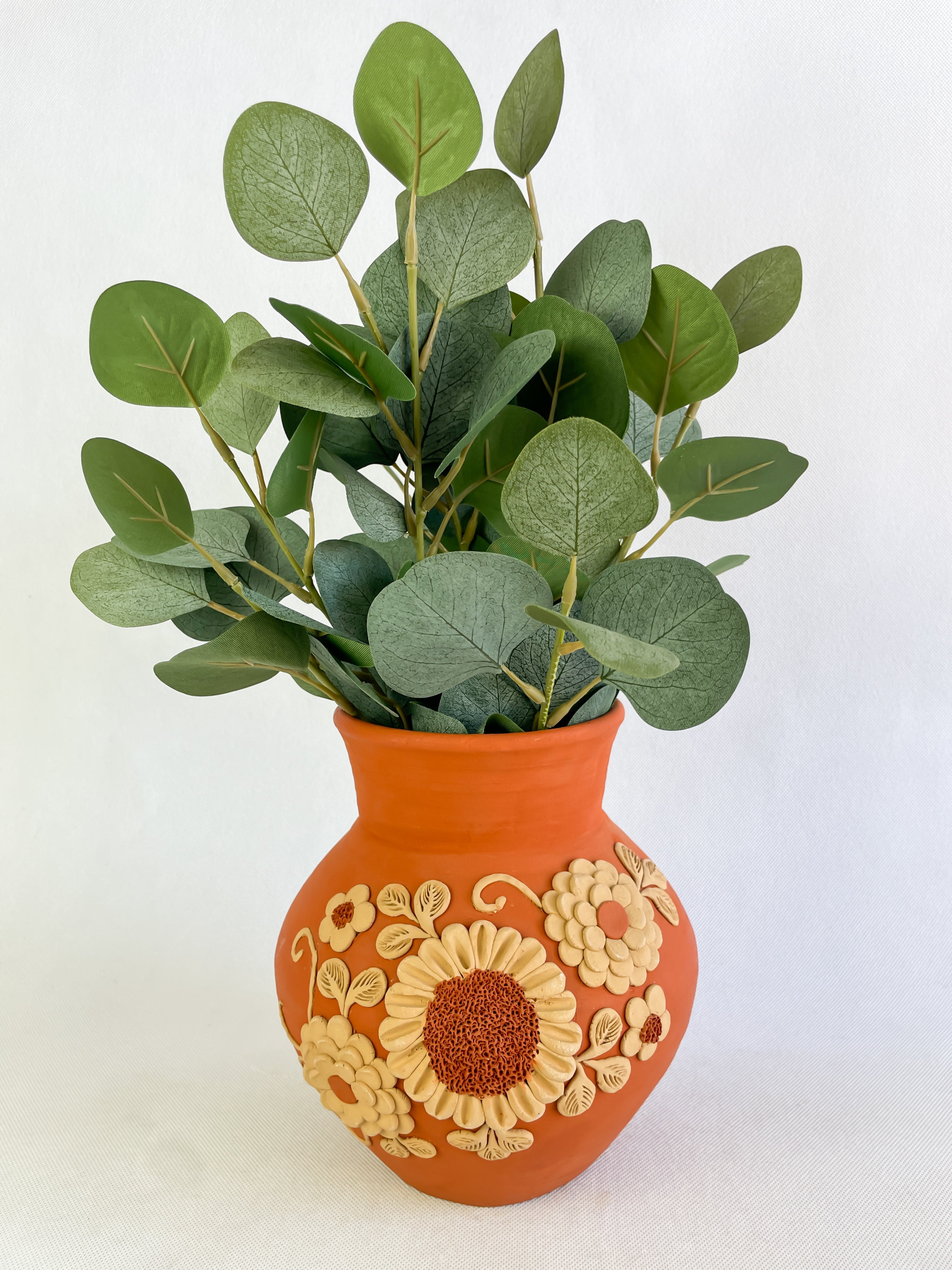 Velasco Oaxaca Red Clay Vase - Florero Barro
