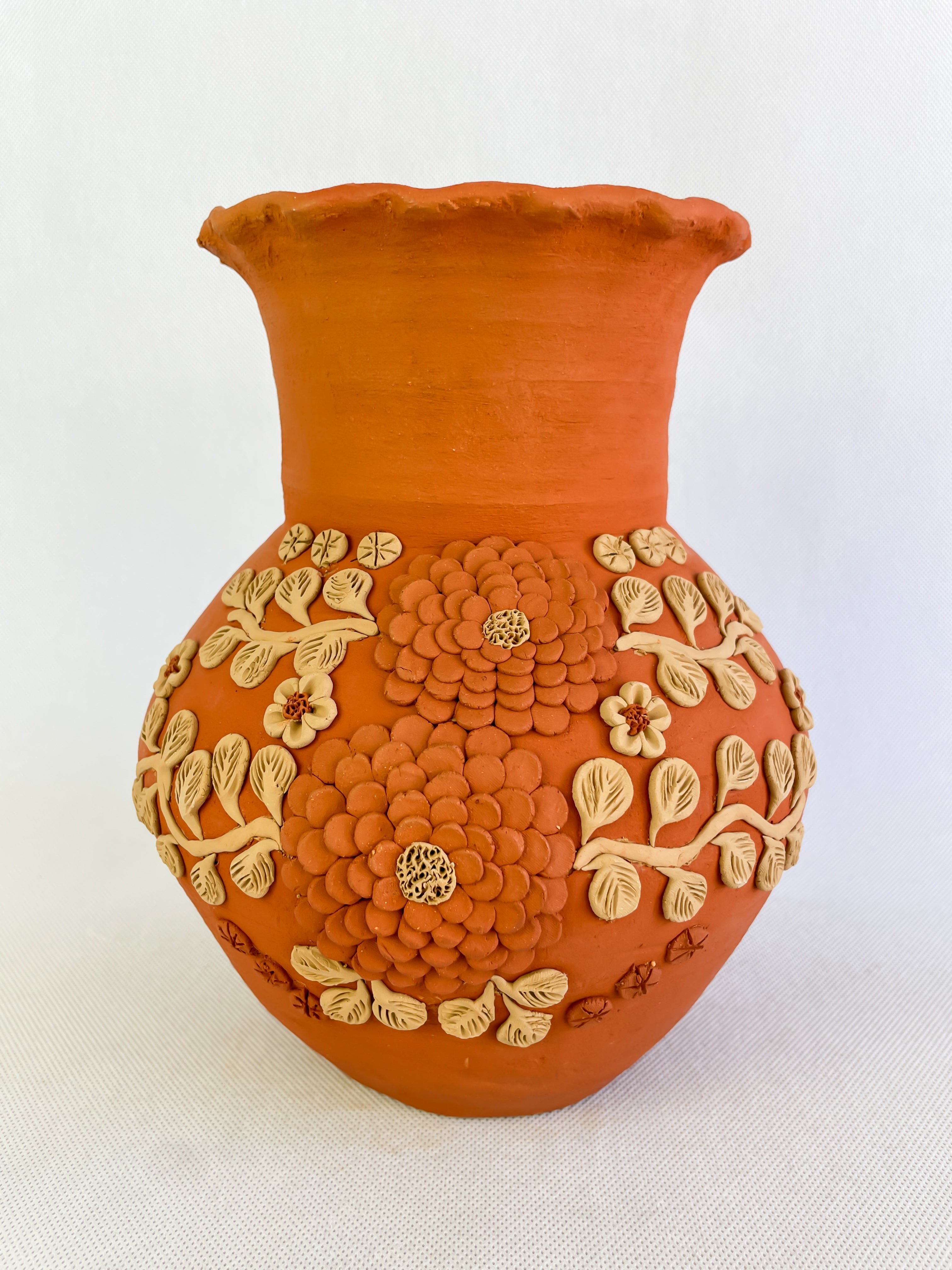 Velasco Oaxaca Red Clay Vase - Florero Barro