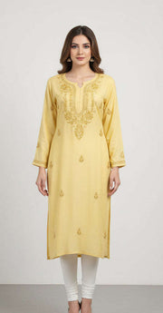 Rayon Chikankari kurti