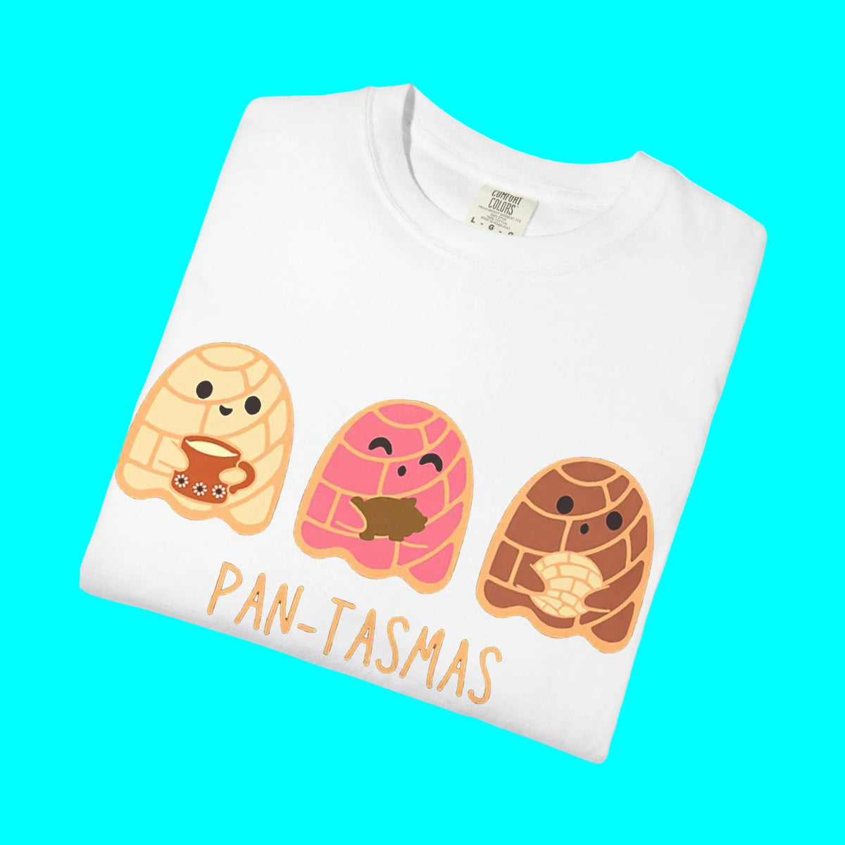 Pantasmas Ghost Pan Dulce Conchas T-shirt | Halloween, Boo Scary Spooky Horror Costume Latino | Unisex - 3 Colors