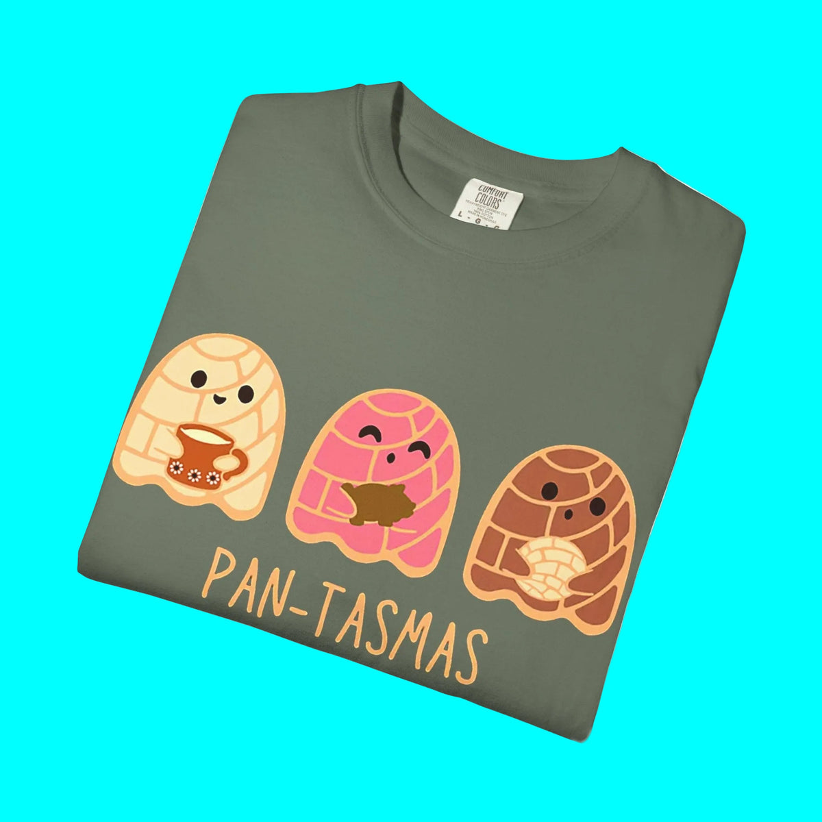 Pantasmas Ghost Pan Dulce Conchas T-shirt | Halloween, Boo Scary Spooky Horror Costume Latino | Unisex - 3 Colors