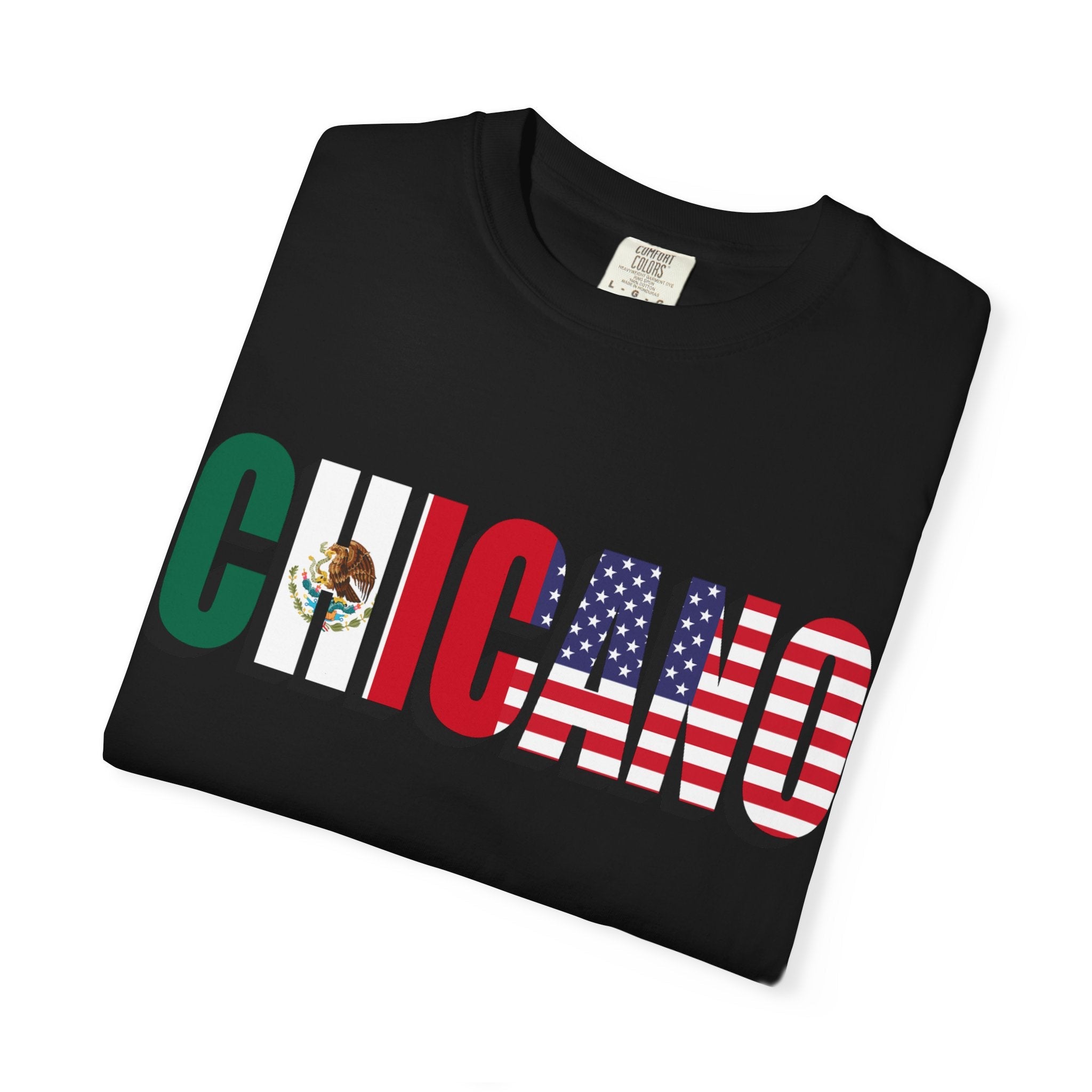 CHICANO Mexico + USA Flag T-shirt | 4th Of July | Funny Viral Latino Tees | Unisex - 3 Colors